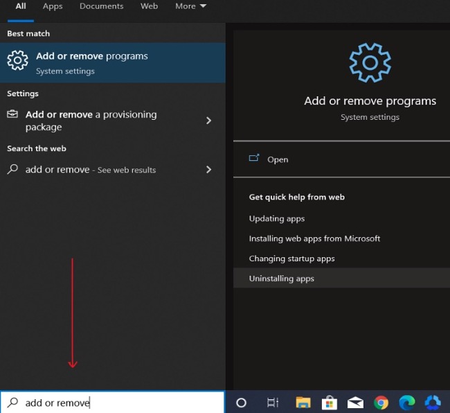 O&O Defrag add or remove programs screenshot