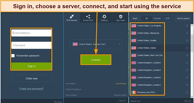 Screenshot of CactusVPN app download process
